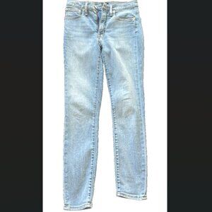 J.Crew Women’s Skinny High Rise Jeans Size 27 Light Wash Stretch Denim AK724